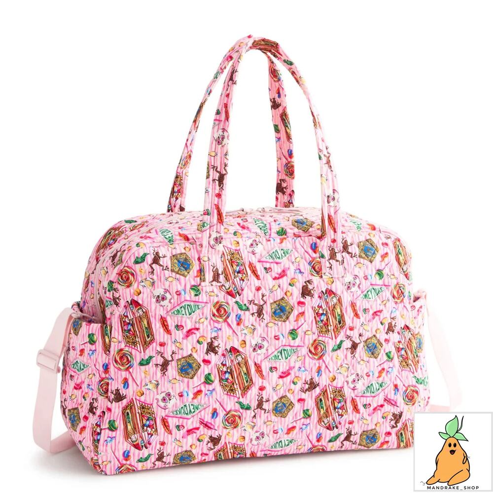 Vera Bradley Harry Potter Honeydukes Bag Weekender Pink Candy Chocolate Frog